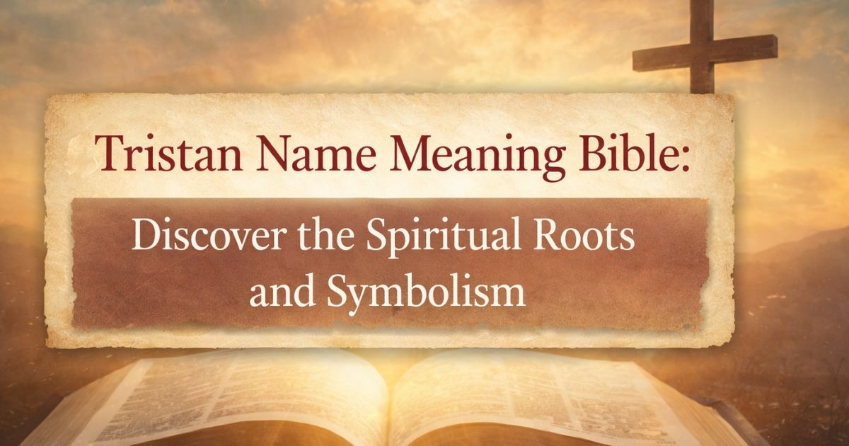 Tristan Name Meaning Bible: Discover the Spiritual Roots and Symbolism