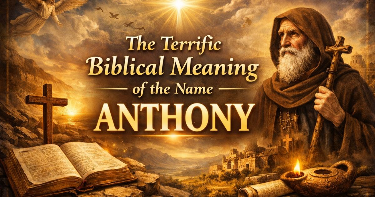 The Terrific Biblical Meaning of the Name ANTHONY