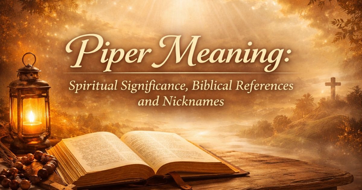 Piper Meaning: Spiritual Significance, Biblical References, and Nicknames
