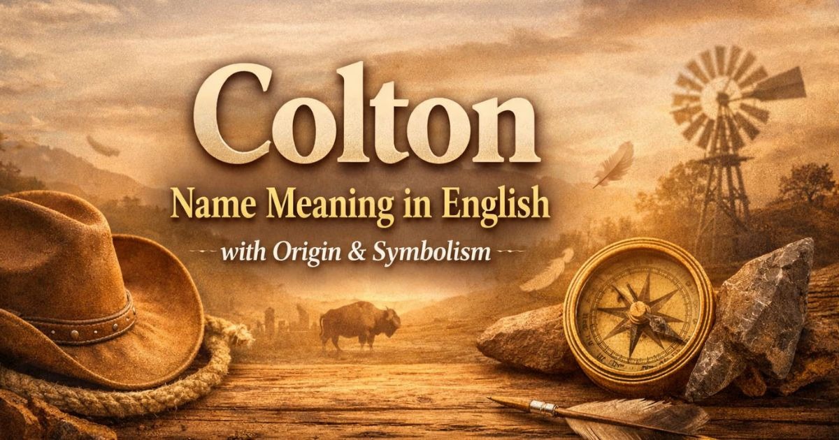 Colton Name Meaning in English with Origin & Symbolism