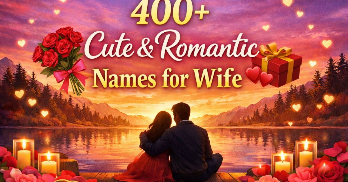 700+ Cute & Romantic Names for Wife – Meaning Vibes